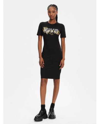 Vestido Versace Couture logo Baroque