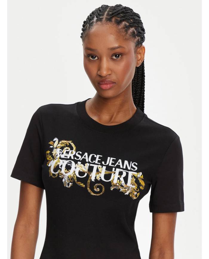 Vestido Versace Couture logo Baroque