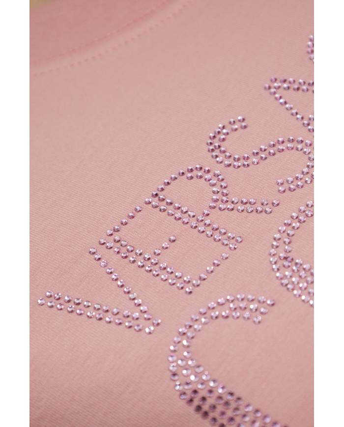 Vestido Versace Couture Instit logo strass