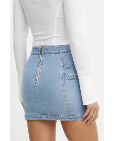 Falda Versace Couture buckle Indigo
