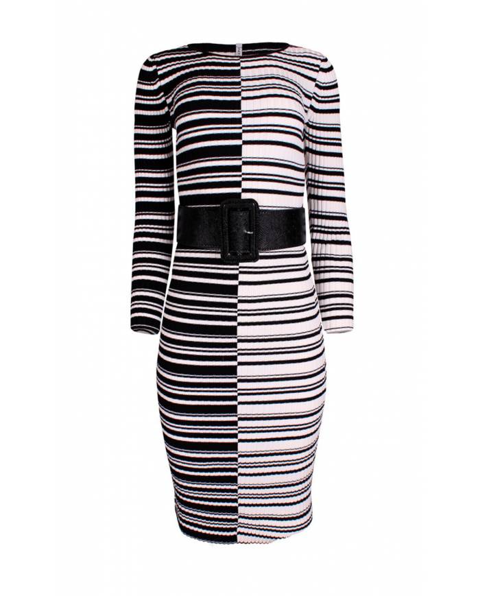 VESTIDO SAHOCO RAYAS CANALE