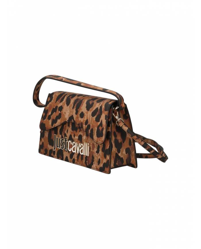 Bandolera Just Cavalli saffiano metal lettering