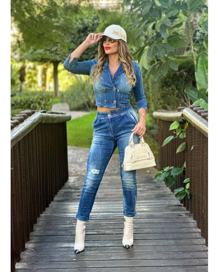 CHAQ+PANT FOGGI CORTSALPIC C.VAQUERO T-.TALLA S