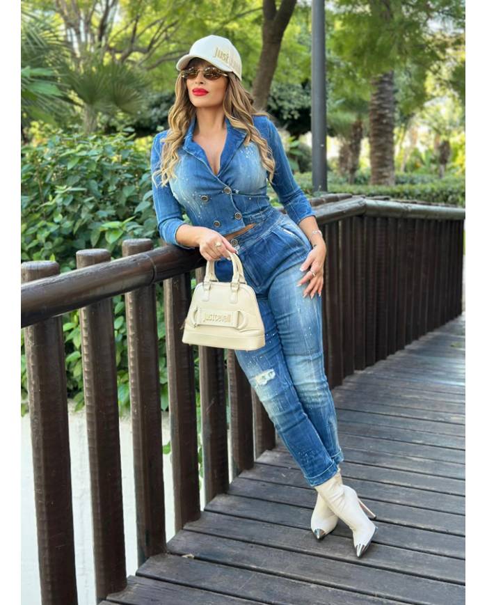 CHAQ+PANT FOGGI CORTSALPIC C.VAQUERO T-.TALLA S