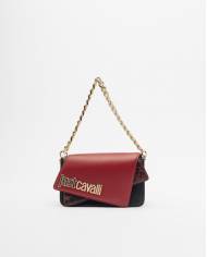 Bandolera Just Cavalli metal lettering python mix