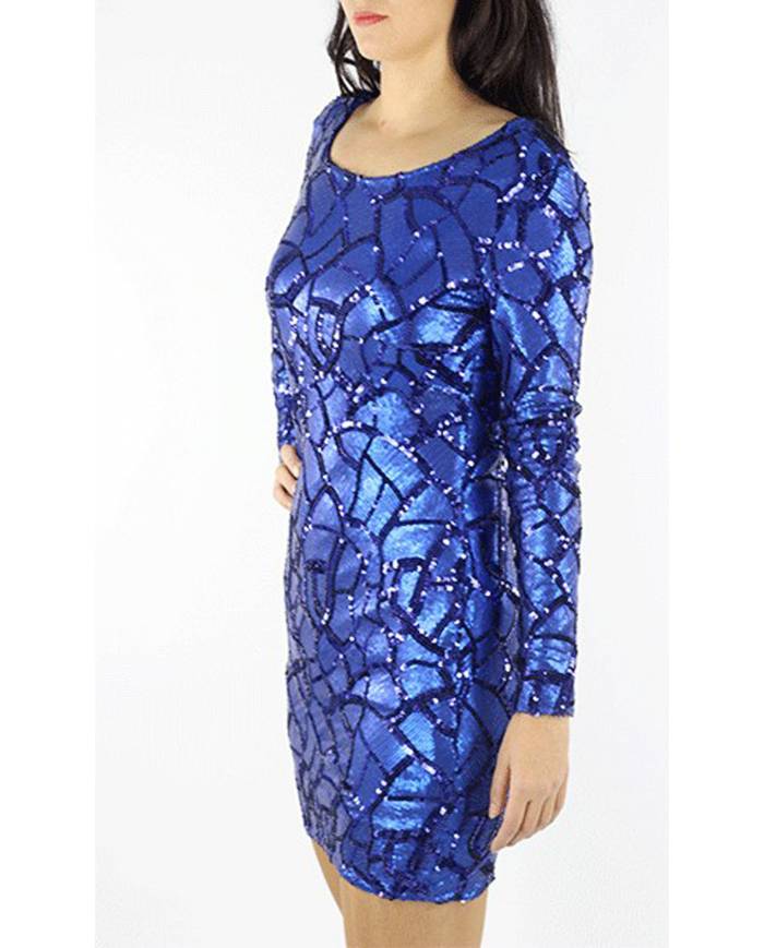 VESTIDO LENTEJUELAS DIBUJO BRI