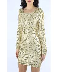 VESTIDO LENTEJUELAS DIBUJO BRI