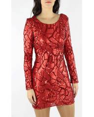 VESTIDO LENTEJUELAS DIBUJO BRI