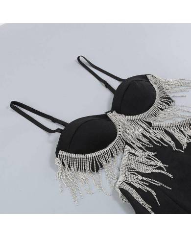 VESTIDO GLAM DIAMOND PENDANTS