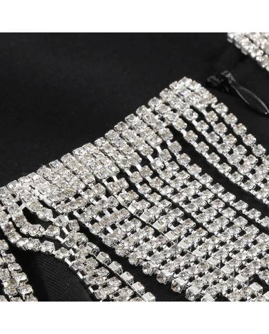 VESTIDO GLAM DIAMOND PENDANTS