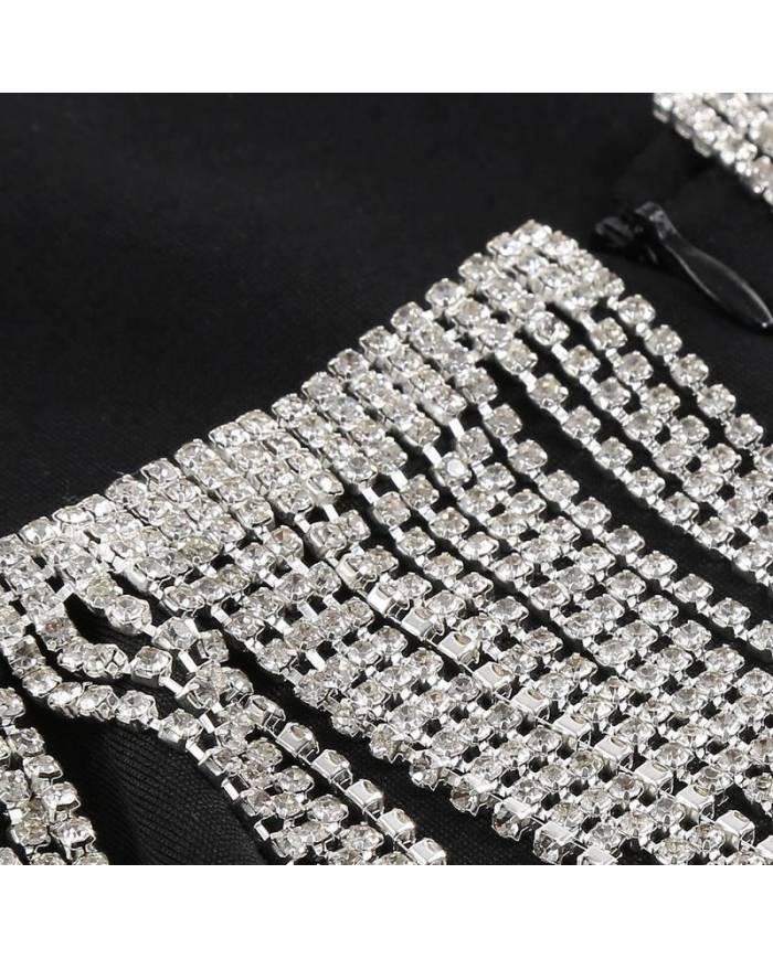 VESTIDO GLAM DIAMOND PENDANTS