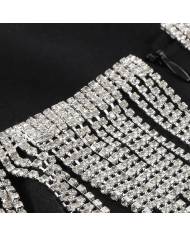 VESTIDO GLAM DIAMOND PENDANTS