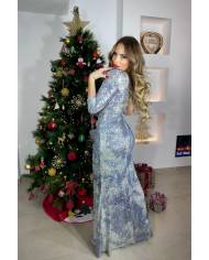 VESTIDO ELSA ASIMETRICO LENTEJUELAS