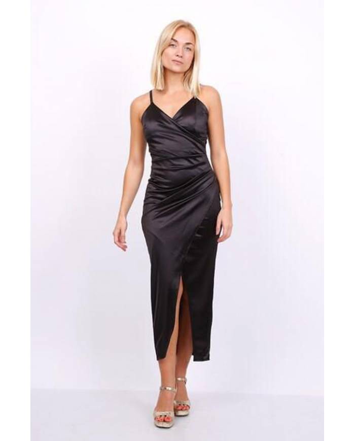 Vestido Glam raso Carlota