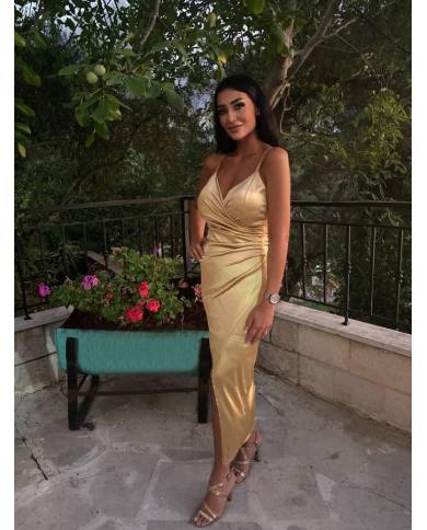Vestido Glam raso Carlota