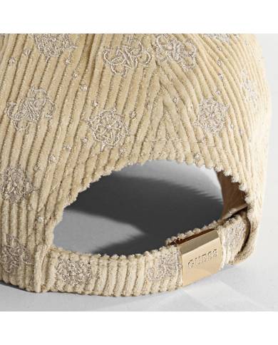 Gorra Guess corduroy logo 4G