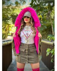 PARKA CAPUCHA PELO LARGA