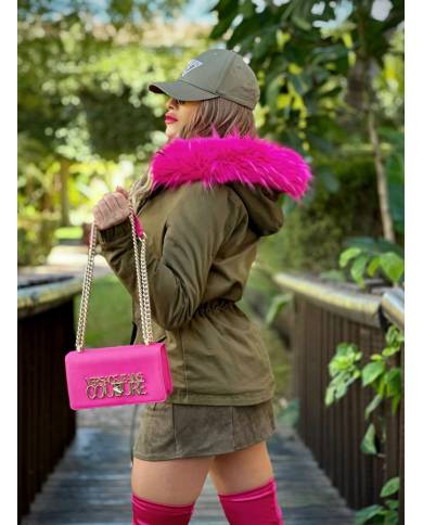 PARKA CAPUCHA PELO LARGA