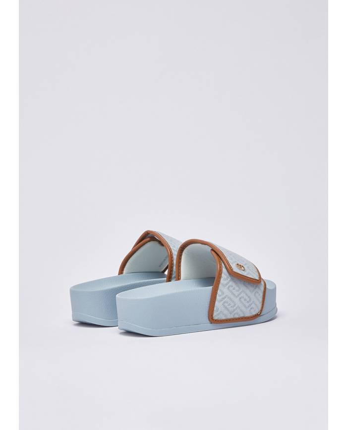 Chancla Liujo Monogram denim