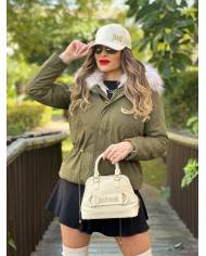 PARKA CAPUCHA PELO CORTA