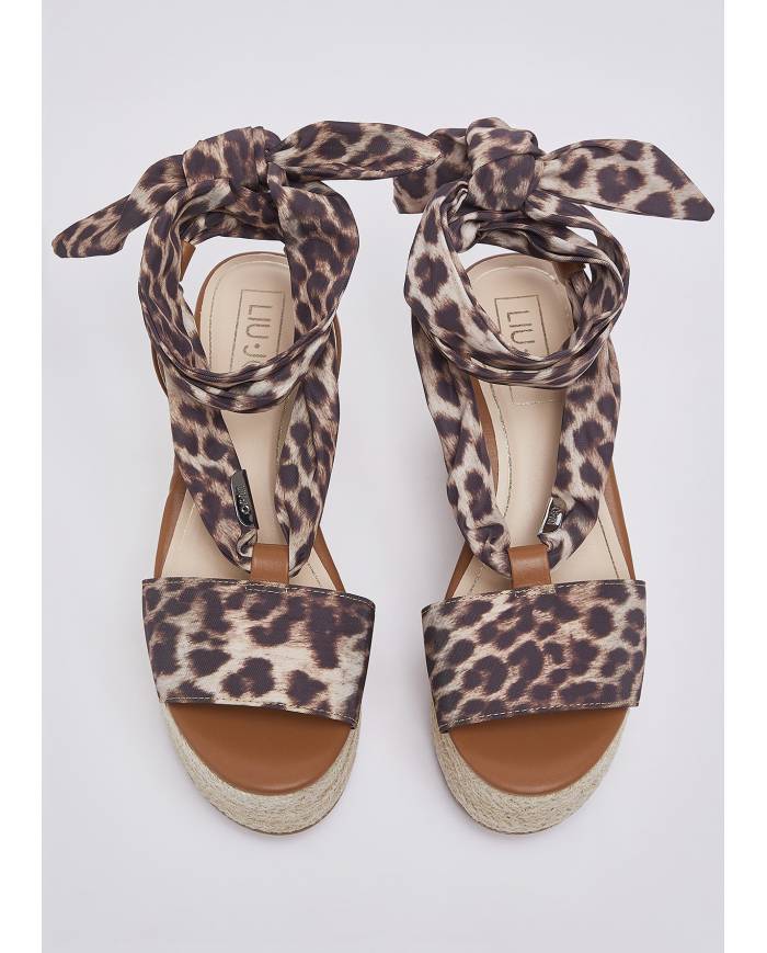 Cuña Liujo leopard print