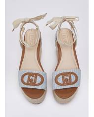 Cuña Liujo Monogram Denim