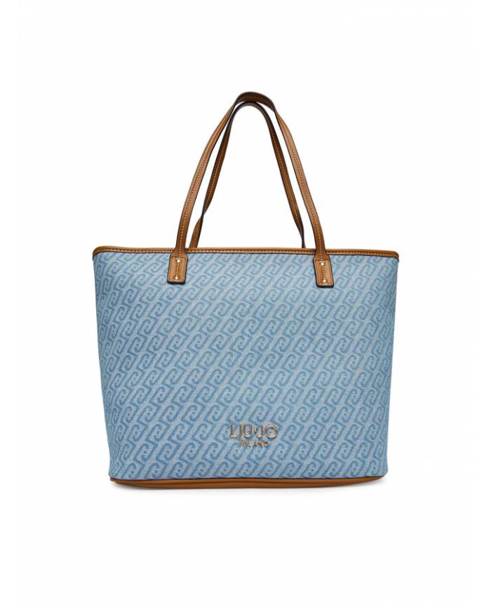 Bolso Liujo Evrim logo denim shopping