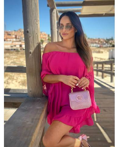VESTIDO CAPA VOLANTE