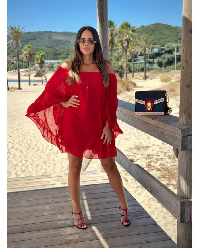 VESTIDO CAPA VOLANTE