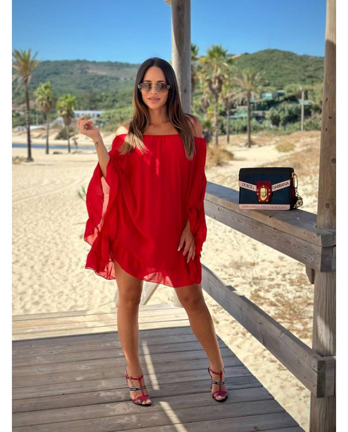 VESTIDO CAPA VOLANTE