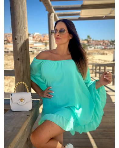 VESTIDO CAPA VOLANTE
