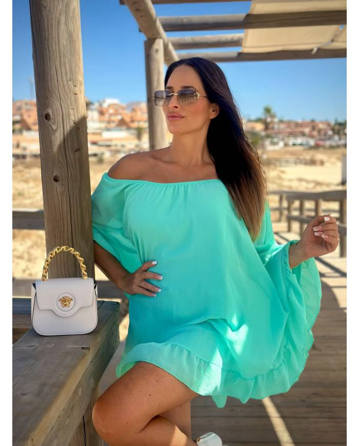 VESTIDO CAPA VOLANTE