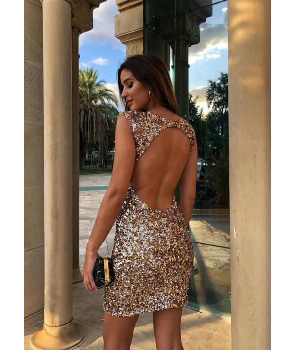 VESTIDO ELSA 19C LENTEJUELAS