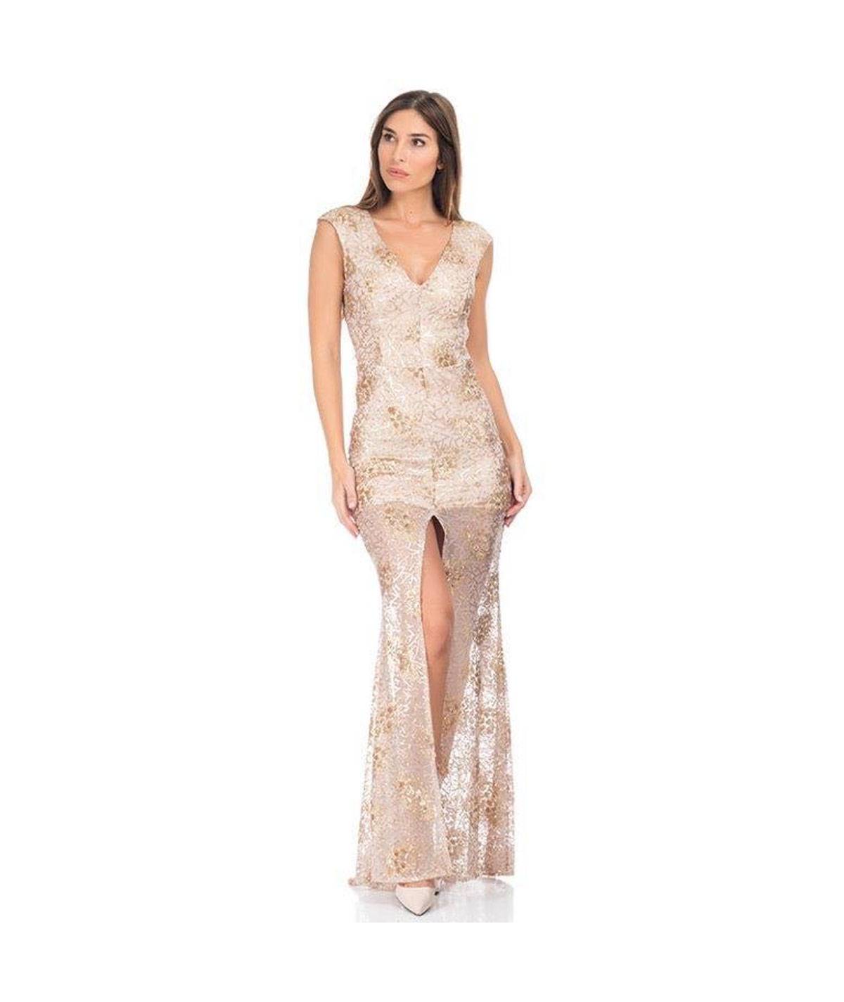 VESTIDO LARGO ELSA LENTEJUELAS