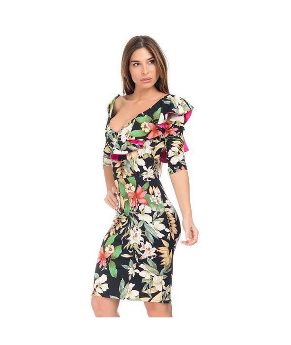 VESTIDO ELSA CAPOTE FLORAL