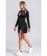 VESTIDO GIANNI KAVANAGH TERCIOPELO ESCOTE